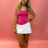 Your Favorite Square Neckline Tank Top in Sonic Pink