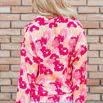 Floral Flourish Button Down Blouse