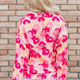 Floral Flourish Button Down Blouse