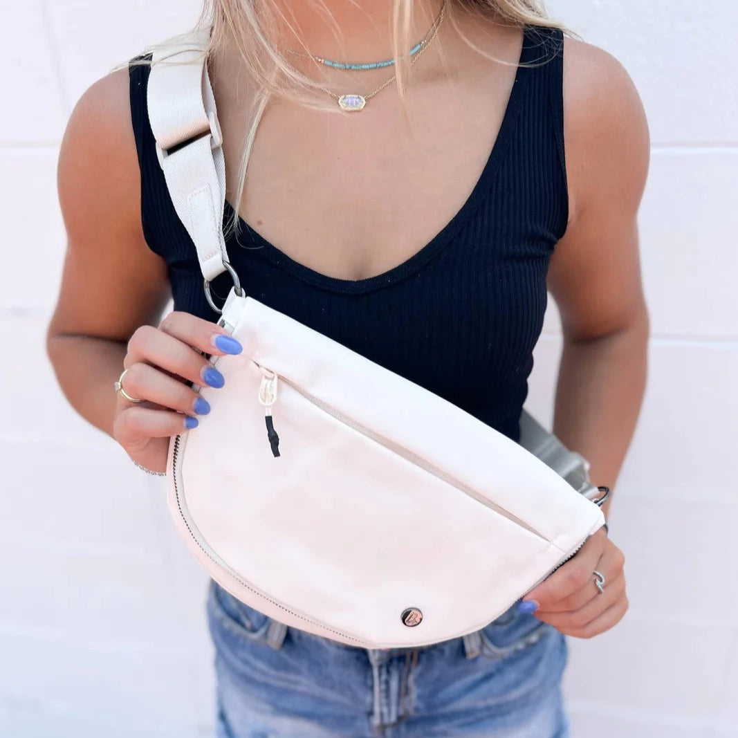 The Jet Setter Bum Bag in Ivory