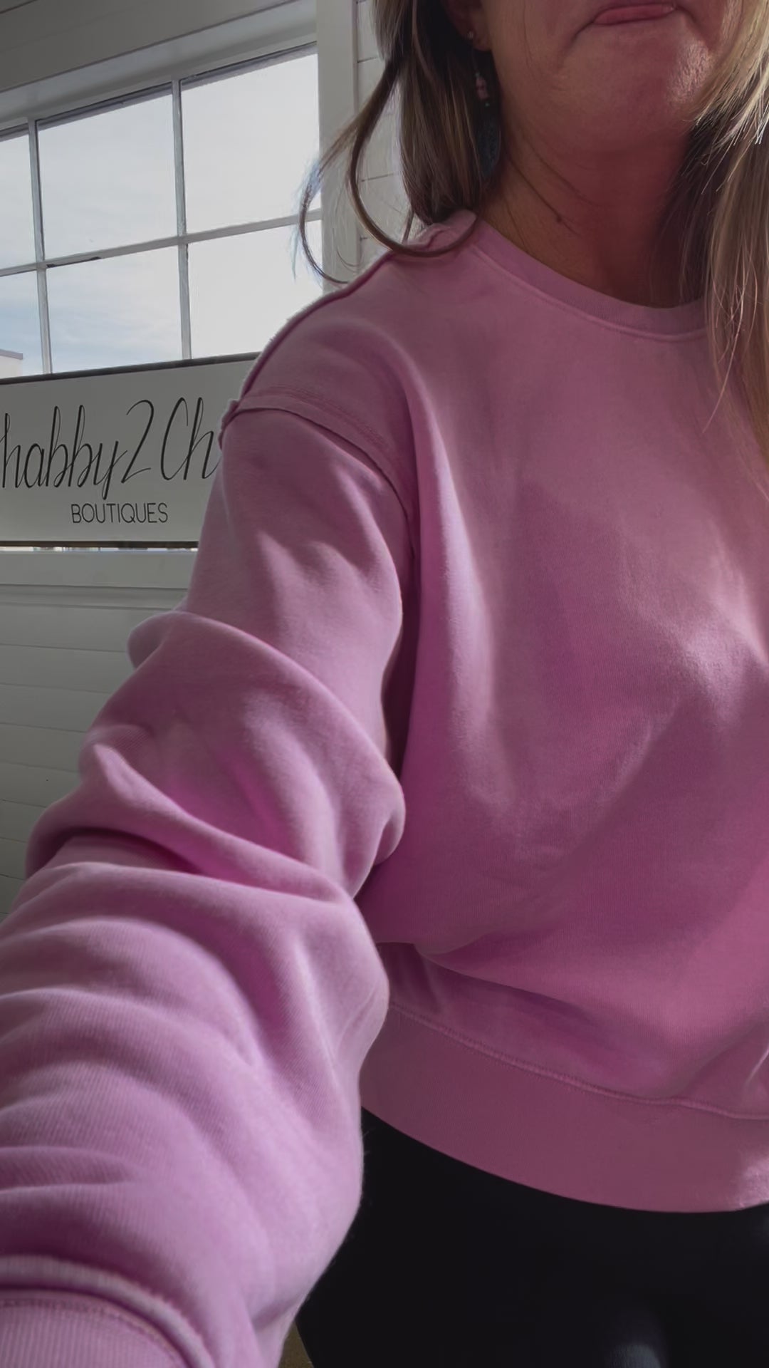 Behati Lightweight Sweatshirt in Pink