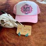 All on My Roots Turquoise Foam Trucker Hat