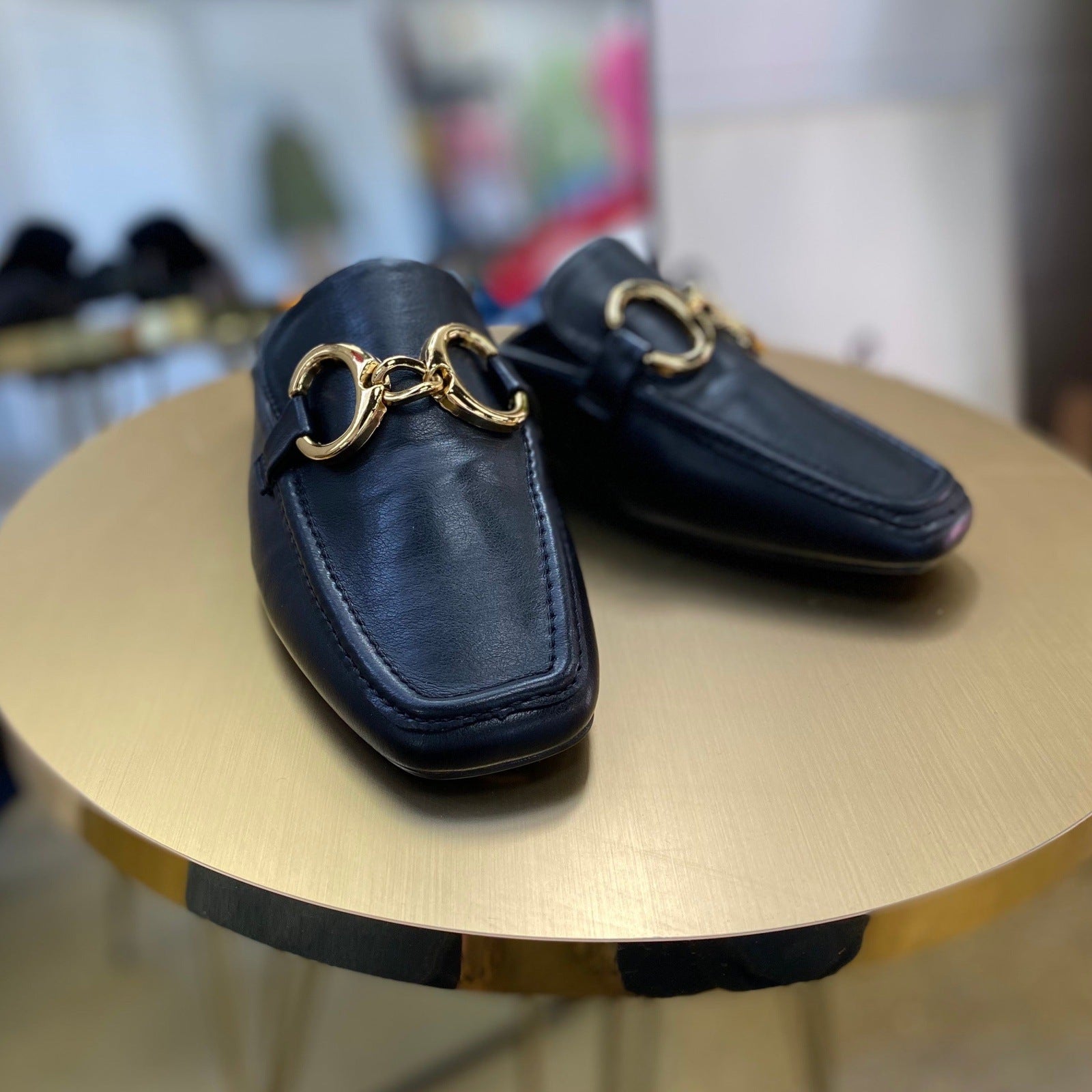 Andrea Black Mule in Black
