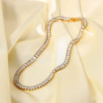 Baroness 18k Gold Plated CZ Necklace