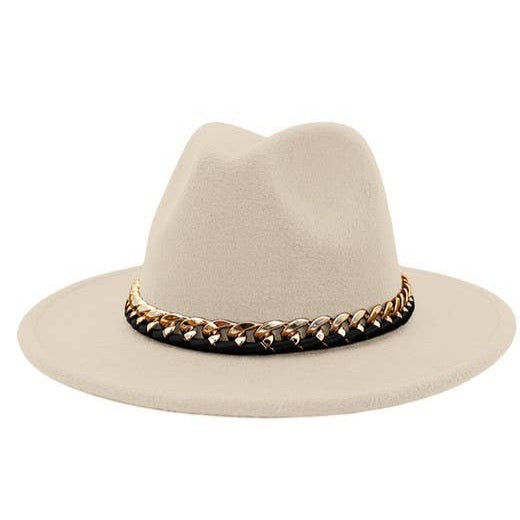 Bonjour Brunch Felt fedora in Ivory