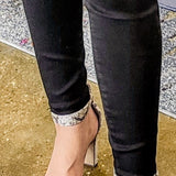 Donna High Rise Fab Ab Ankle Skinny Black