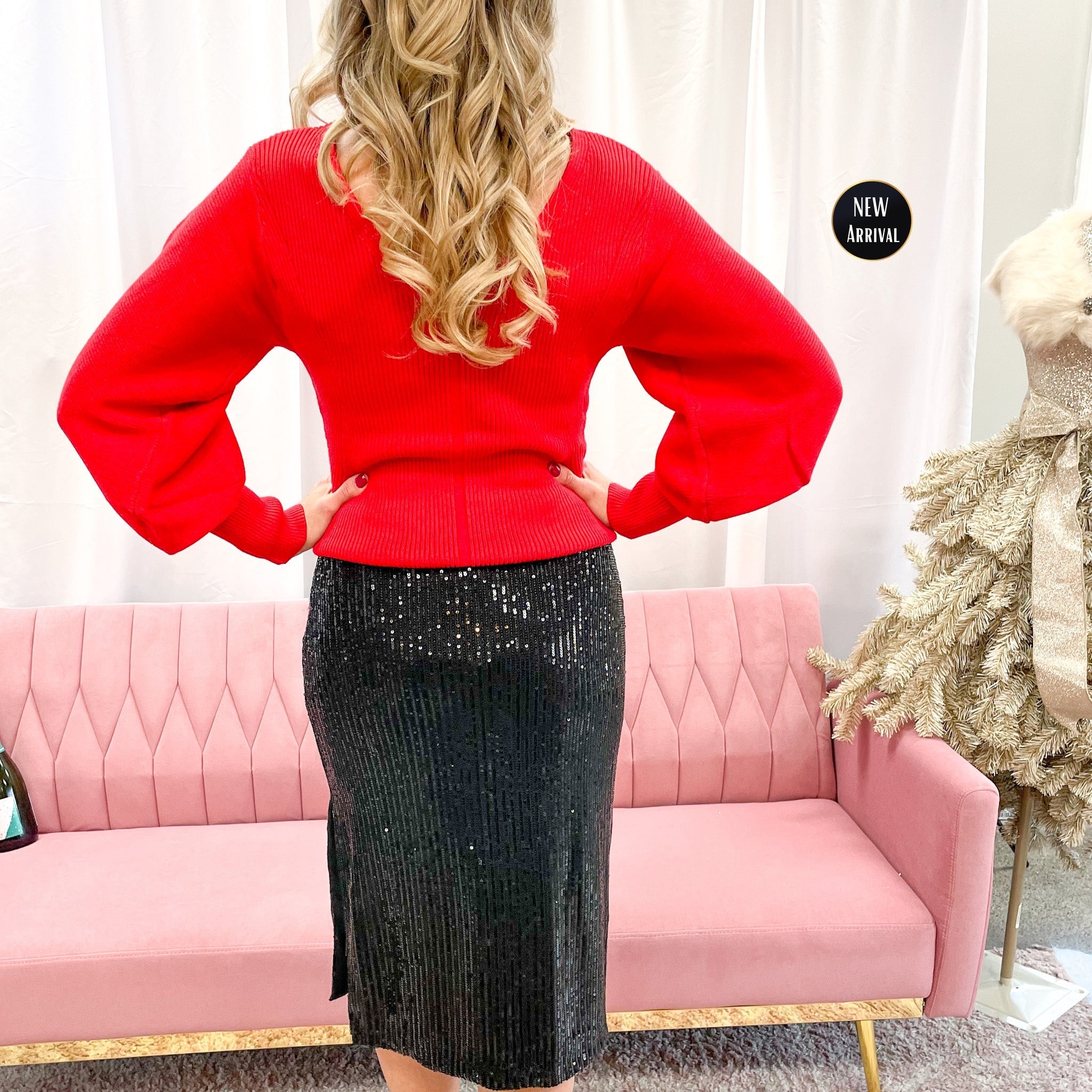 After Hours Sequin Midi Skirt
