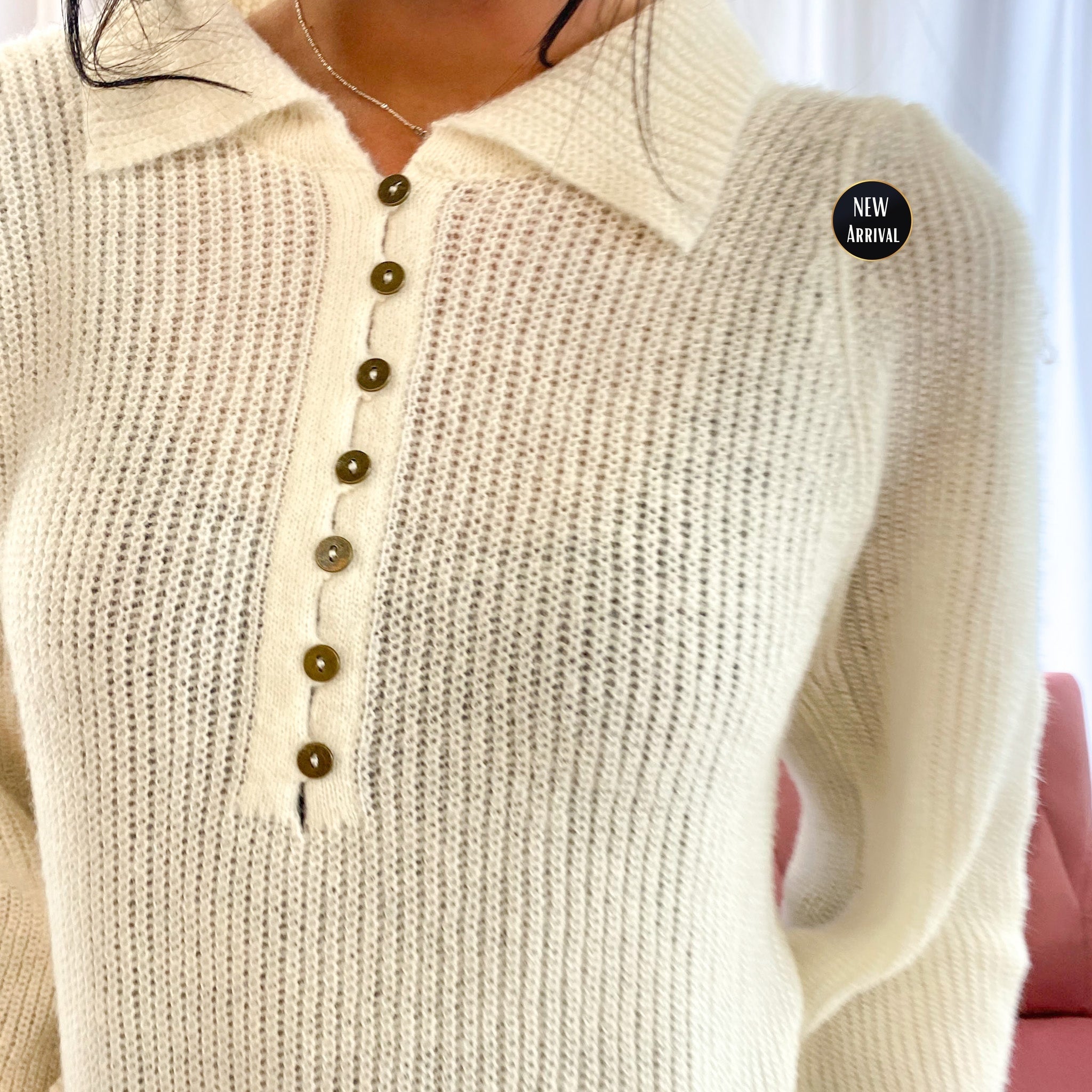 Stacey Knit Button Sweater