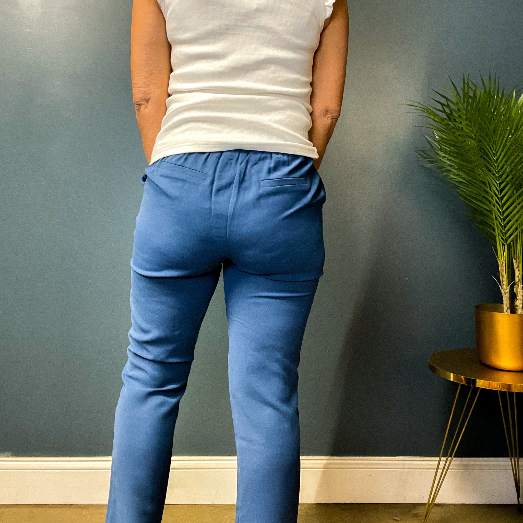 Be Your Greatest High Waisted Pants in Blue Storm
