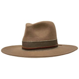 Jawa Wide Brim Felt Fedora in Chestnut