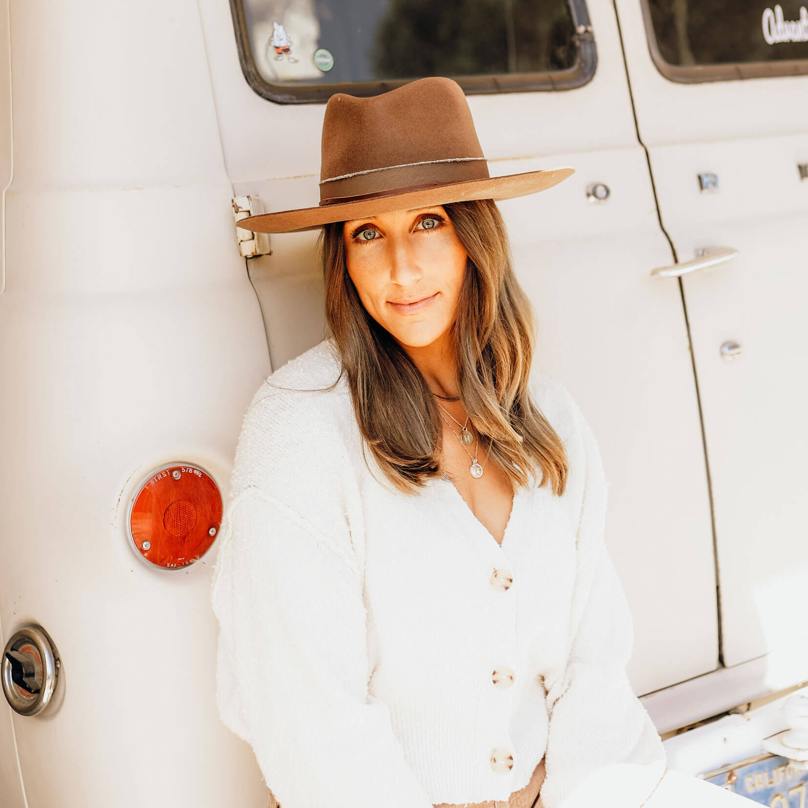 Jawa Wide Brim Felt Fedora in Chestnut