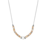 Lila Vintage Silver Strand Necklace In Silver Natural