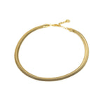 Liquid Herringbone Necklace in Gold