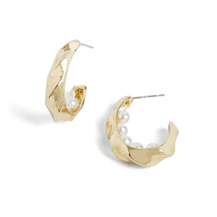 Ripple Pearl Earrings