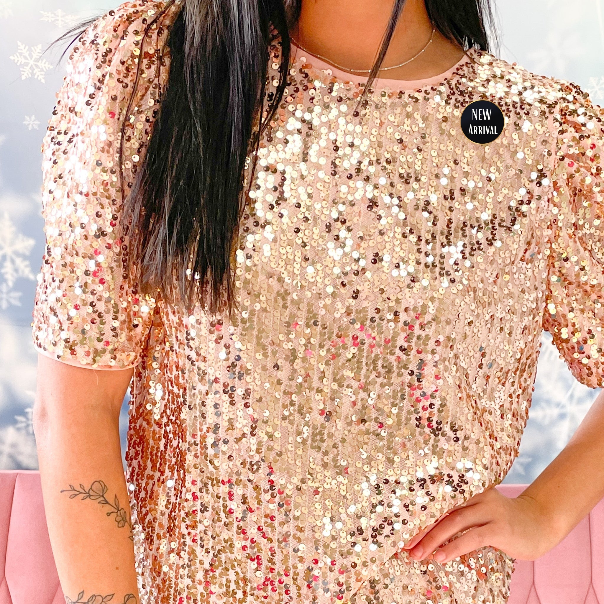 Secrecy Sequin Blouse
