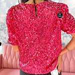 Secrecy Sequin Blouse