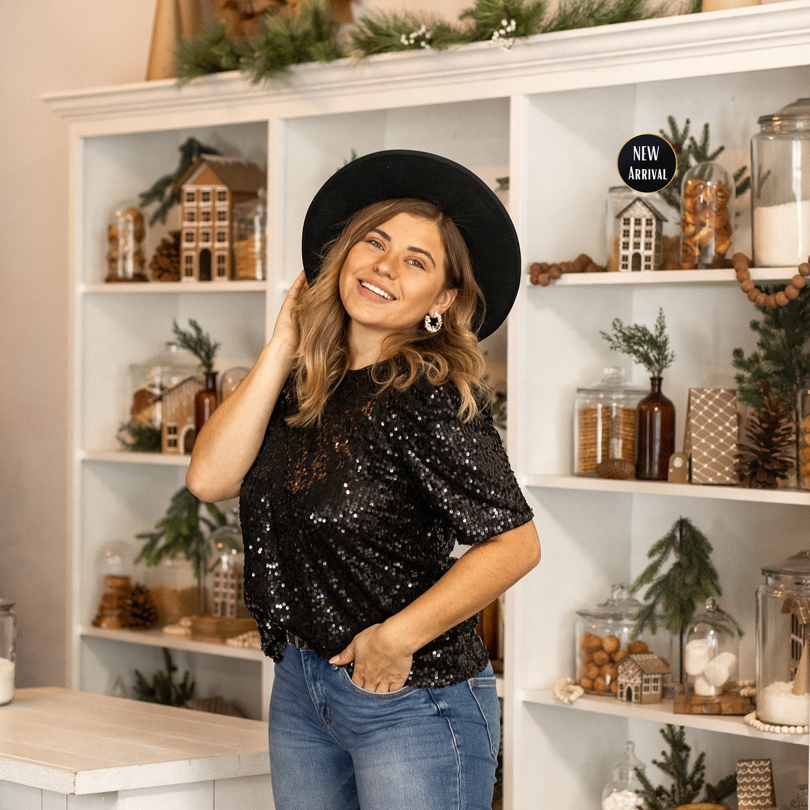 Secrecy Sequin Blouse