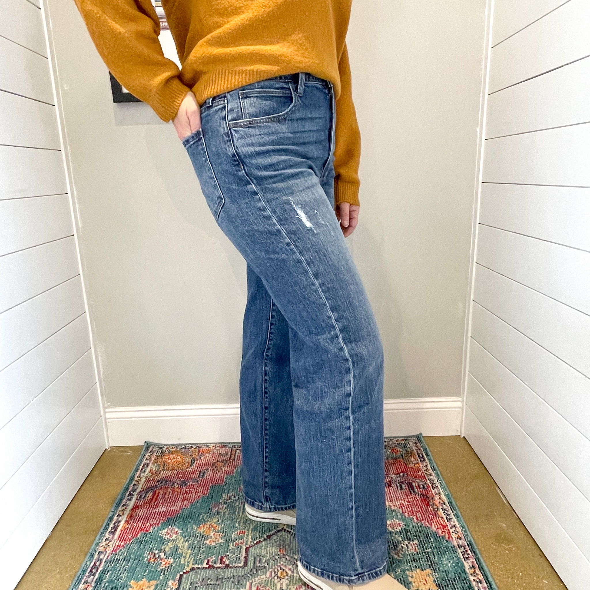 Sienna High Rise Wide Leg Critique Wash