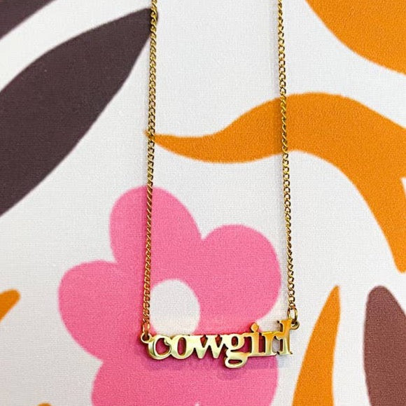 COWGIRL Gold Necklace