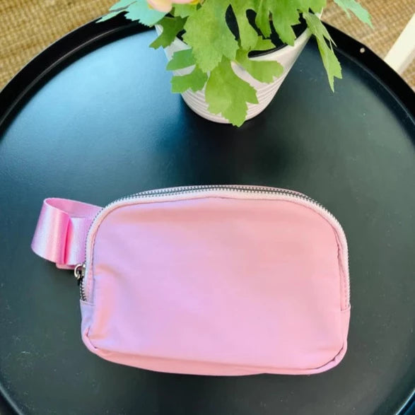 Nylon Fanny Pack in Light Pink-Shabby 2 Chic Boutiques
